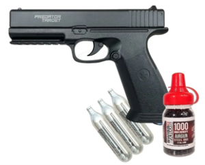 PISTOLA AIRE COMPRIMIDO CALIBRE 4.5mm TIPO GLOCK. ACo2 SEMI AUTOMÁTICA.