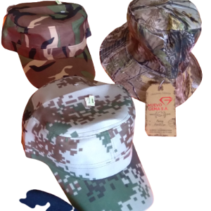 SOMBREROS Y GORRAS MILITARES LISAS Y CAMUFLADAS.